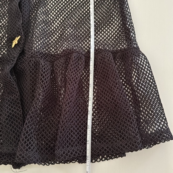 Vintage Netted Black Swim Coverup Size L - Picture 8 of 12